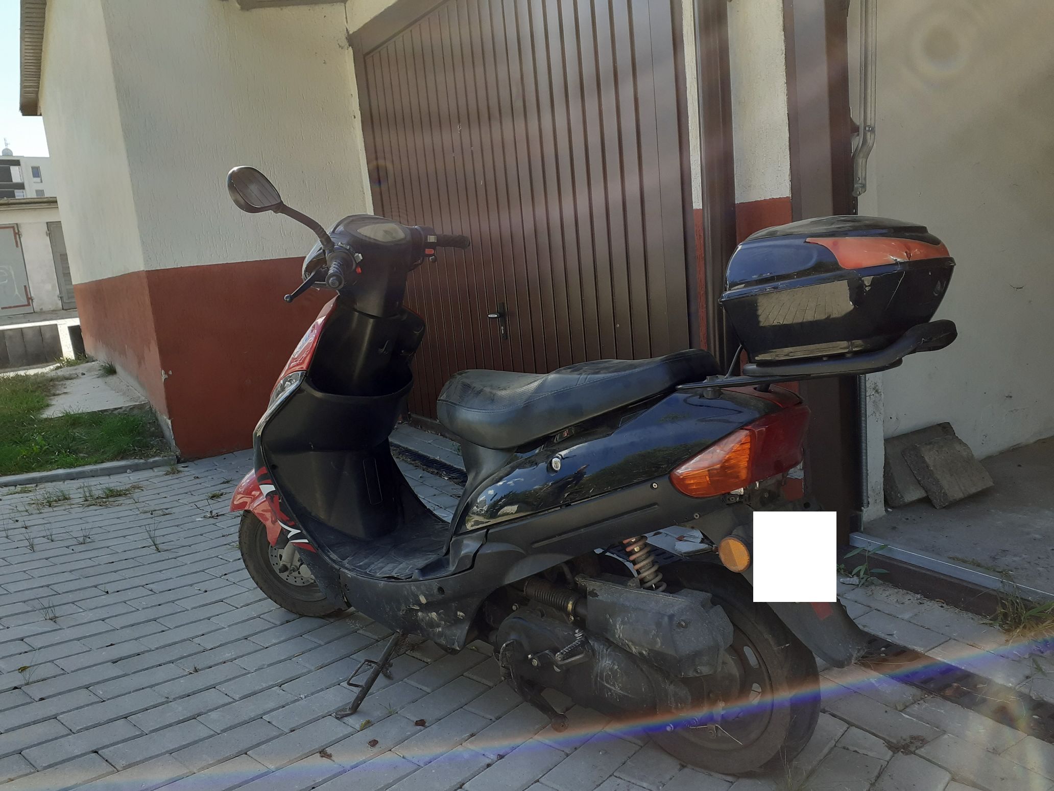 Motorower - widok z tyłu