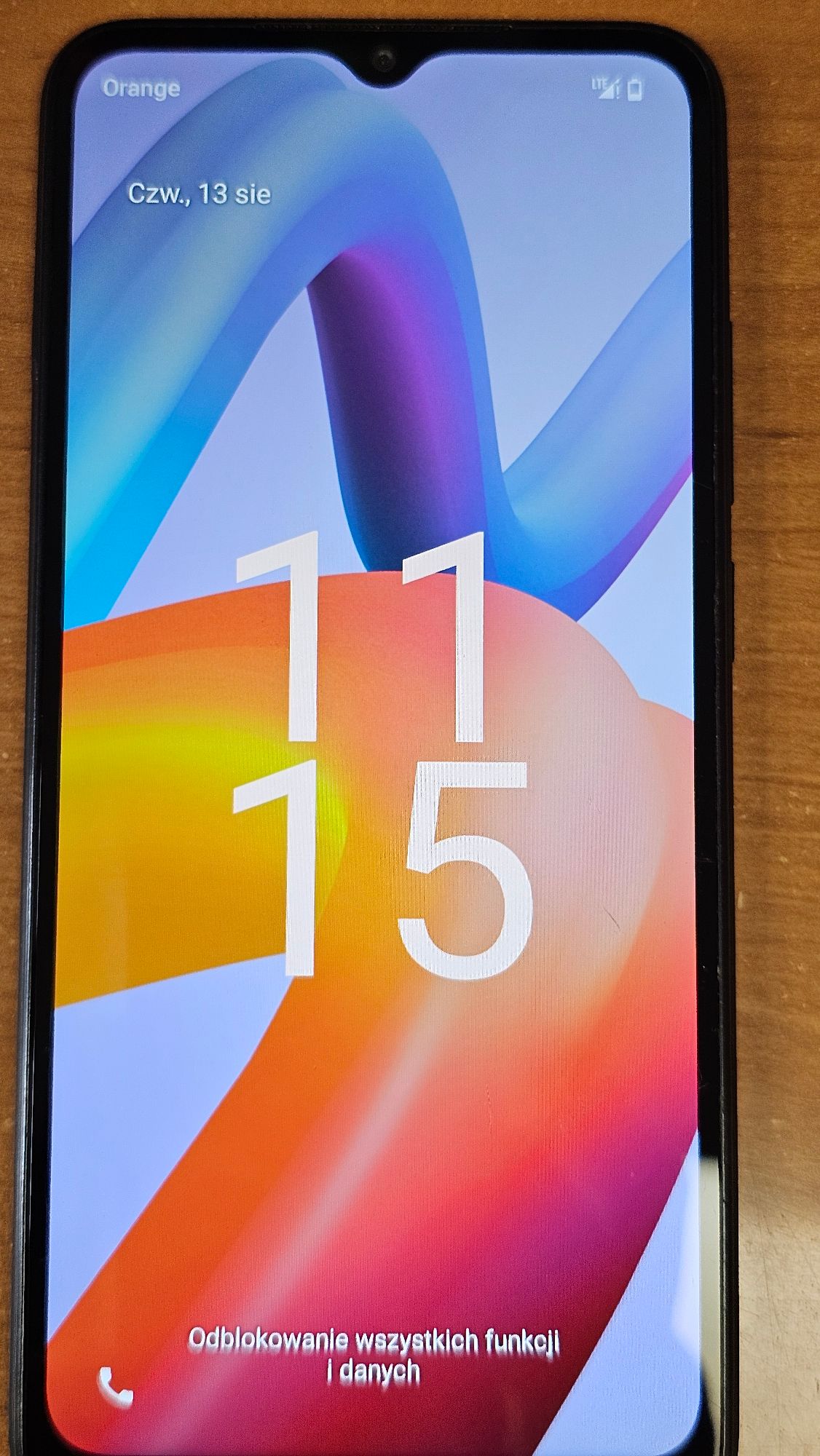 Telefon komórkowy Redmi A2 - widok ekranu