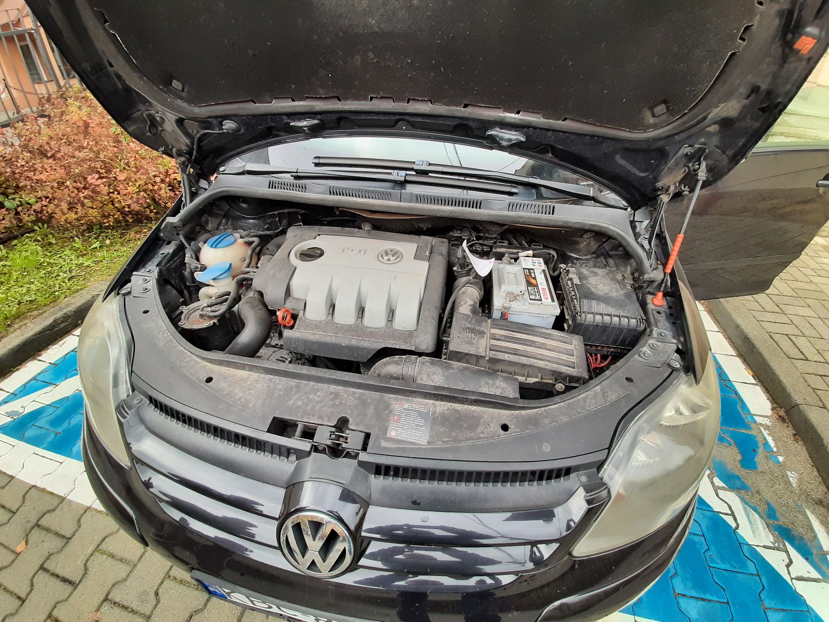 Volkswagen Golf Plus - komora silnika