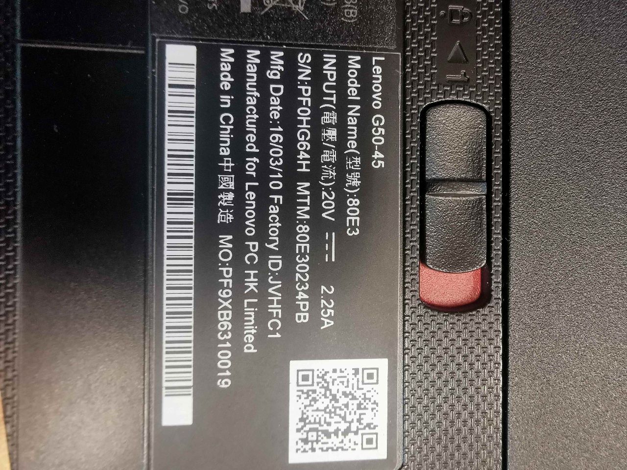 Laptop Lenovo G50-45 - zdjęcie 3