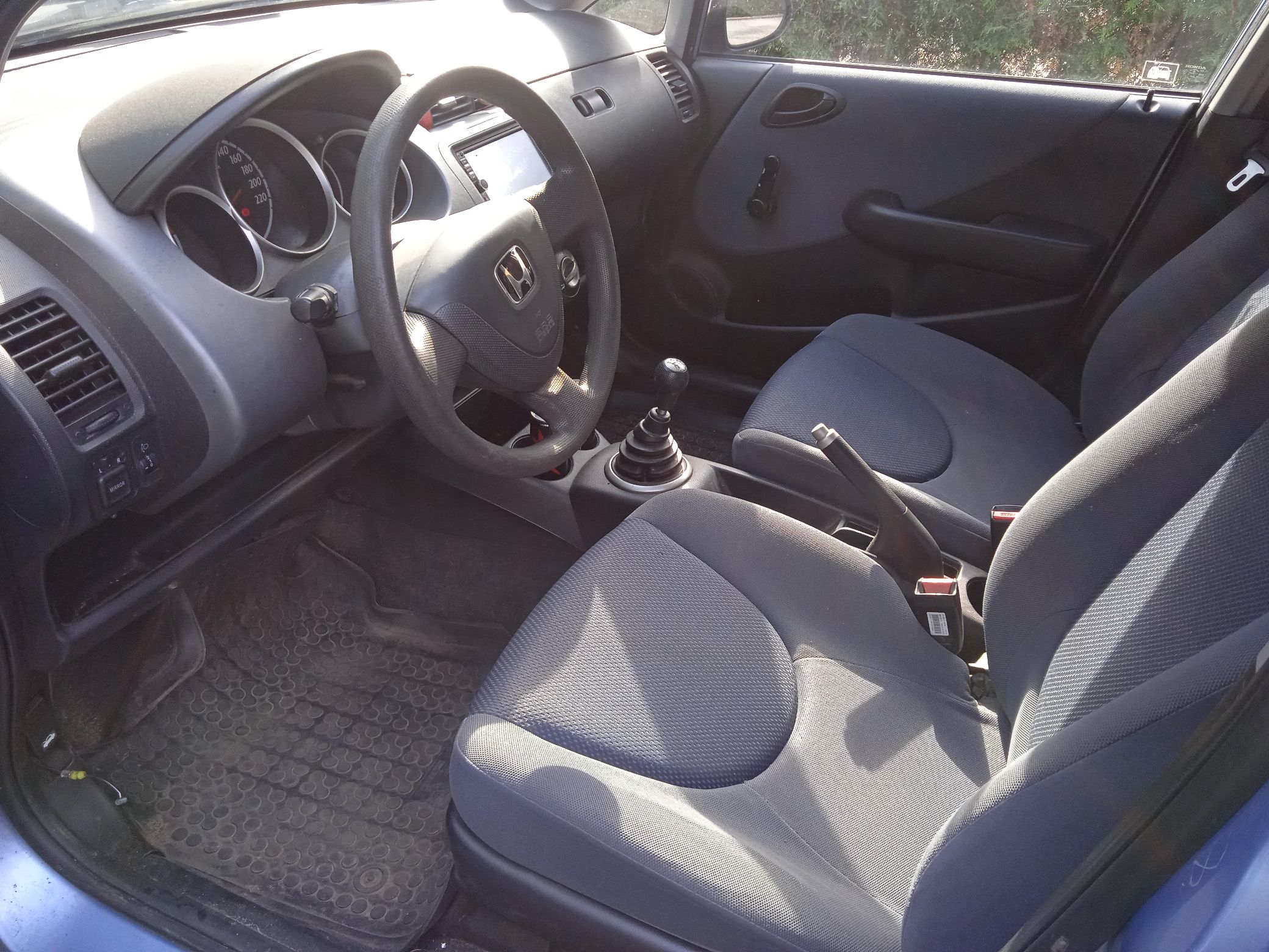 honda jazz - widok wnętrze