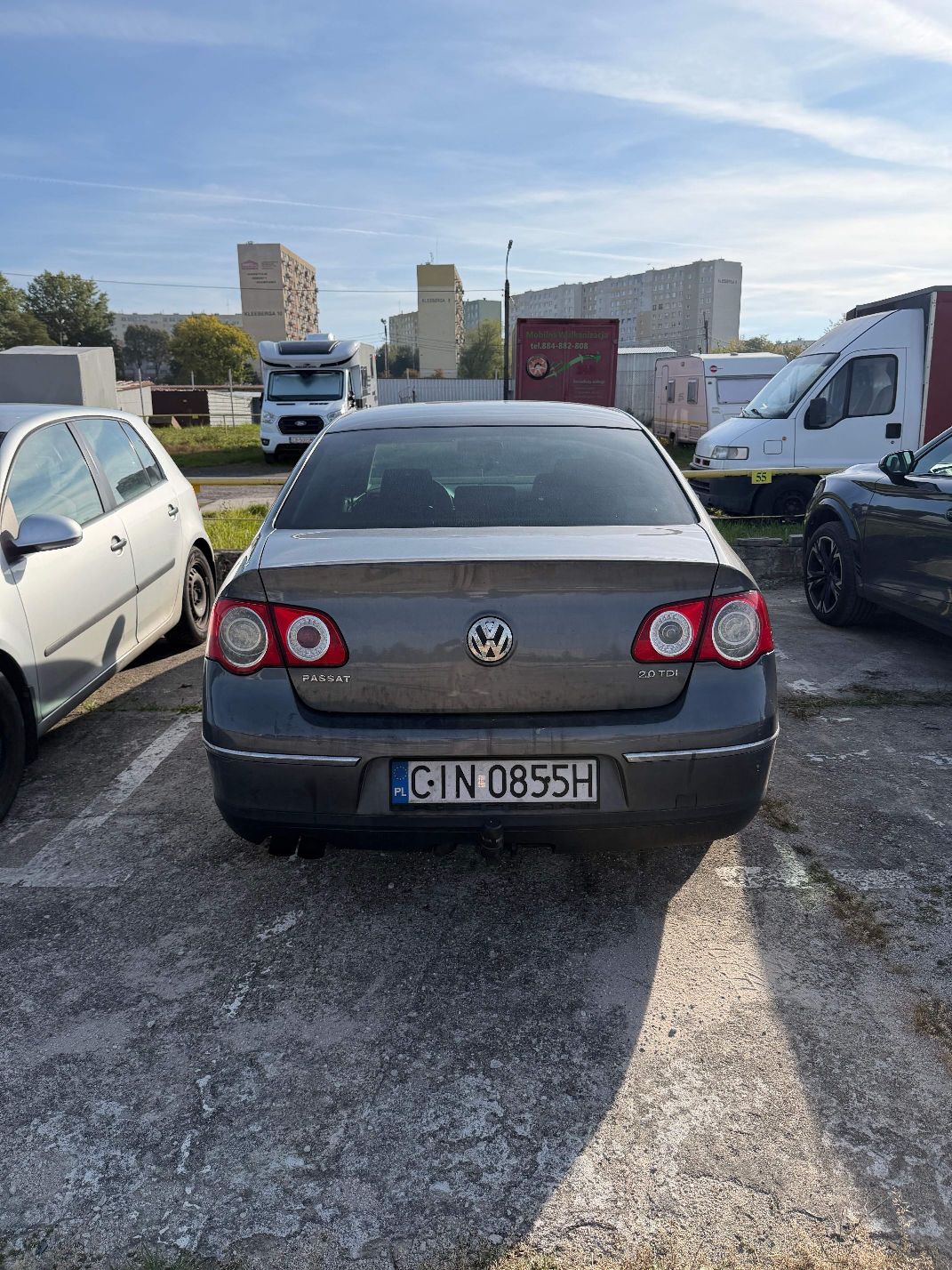 PASSAT widoczny z tyłu