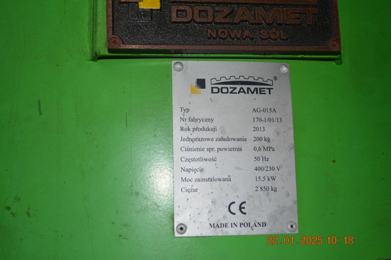 Agregat formierski-mieszarka krążnikowi AG-015A - zdjęcie 6