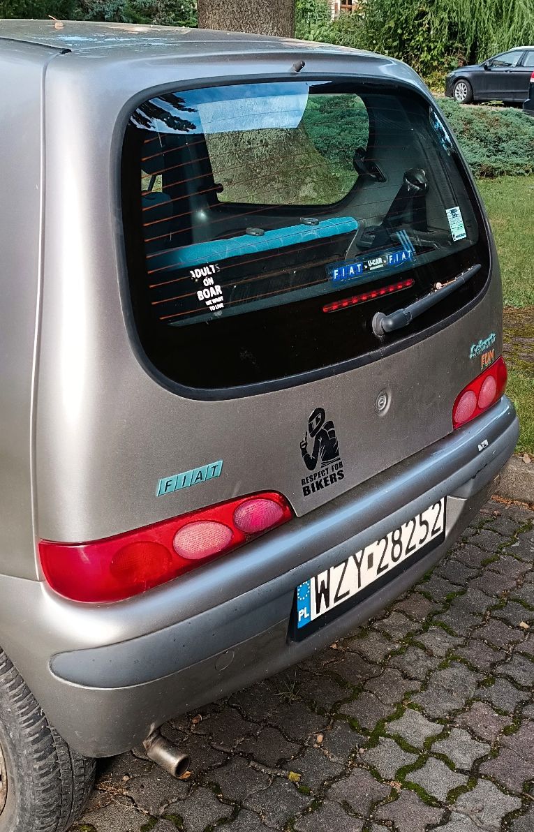 Fiat Seicento 2001 - widok z tyłu