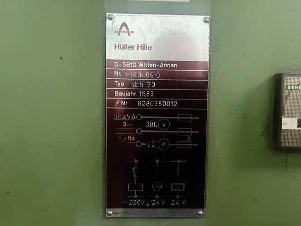 Centrum obróbcze CNC HULLER-HILE NB -H70 - zdjęcie 4