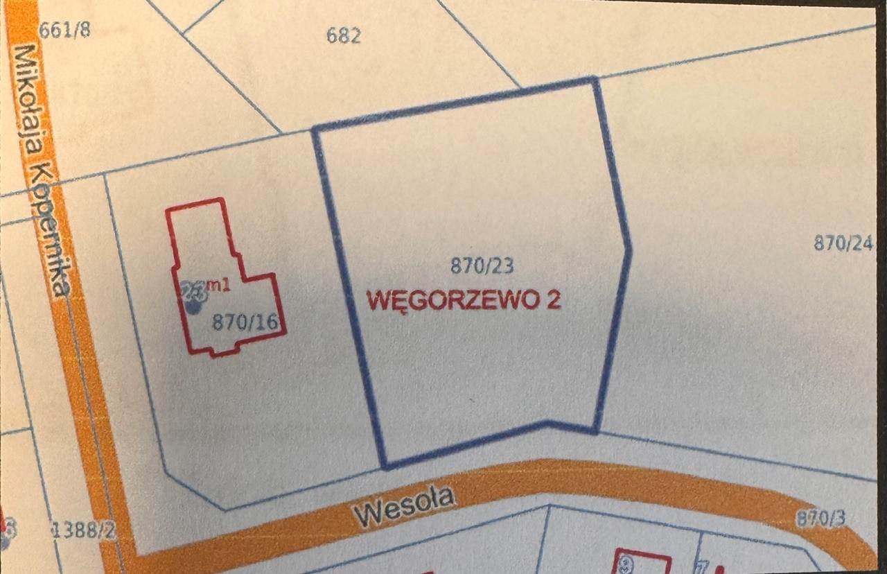 Mapa nieruchomości gruntowej w Węgorzewie