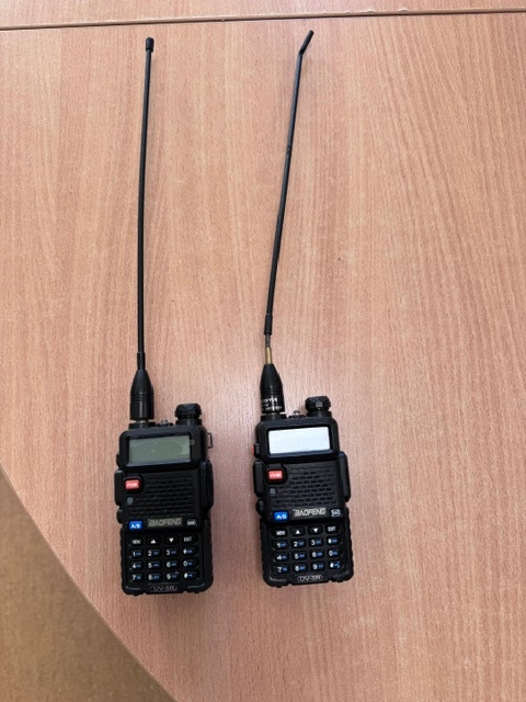 Dwa radiotelefony marki Baofeng koloru czarnego