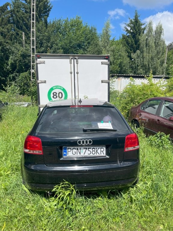 Tył pojazdu z widocznymi lampami i zarysowaniami na zderzaku