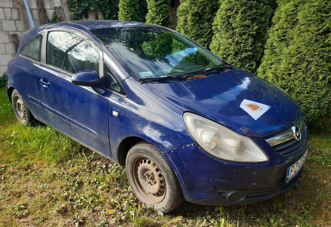 Zdjęcie niebieskiego opla