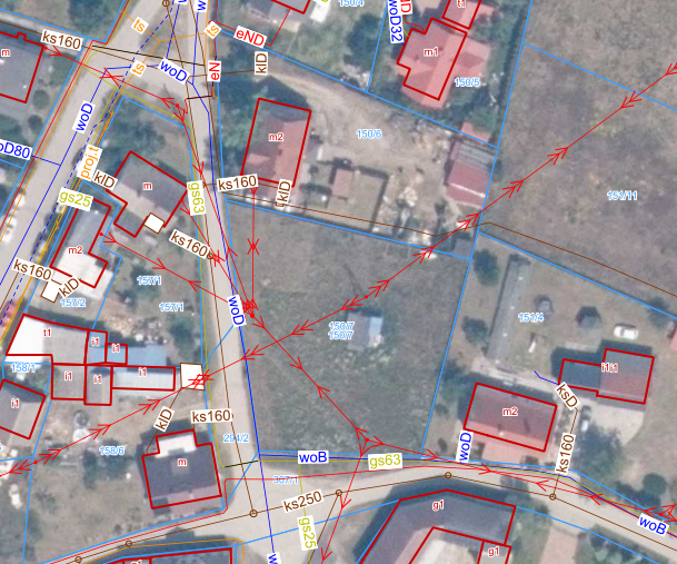 Mapa satelitarna działki nr 150/7