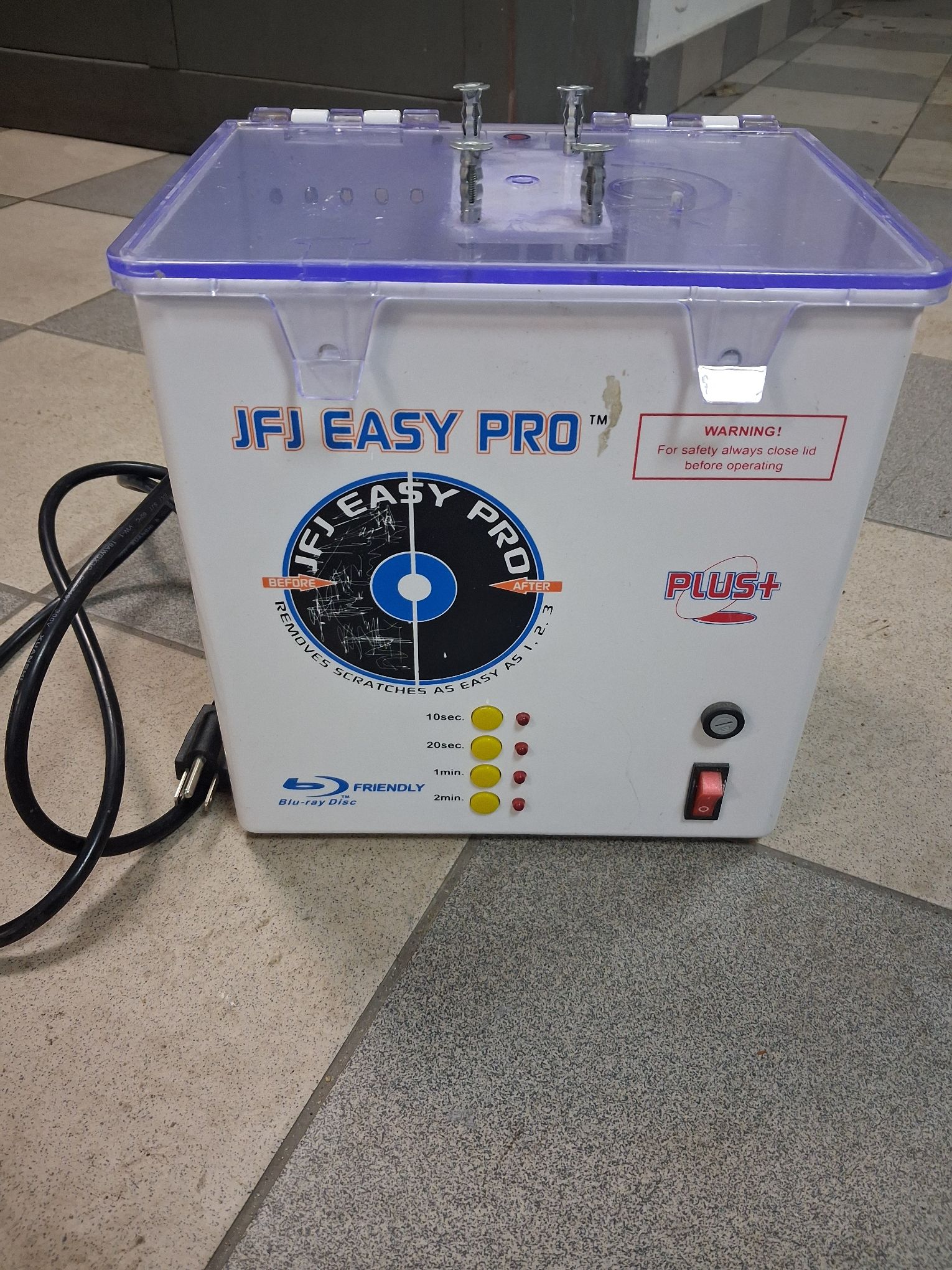Maszyna do naprawy płyt CD/DVD JFJ model Easy Pro Plus