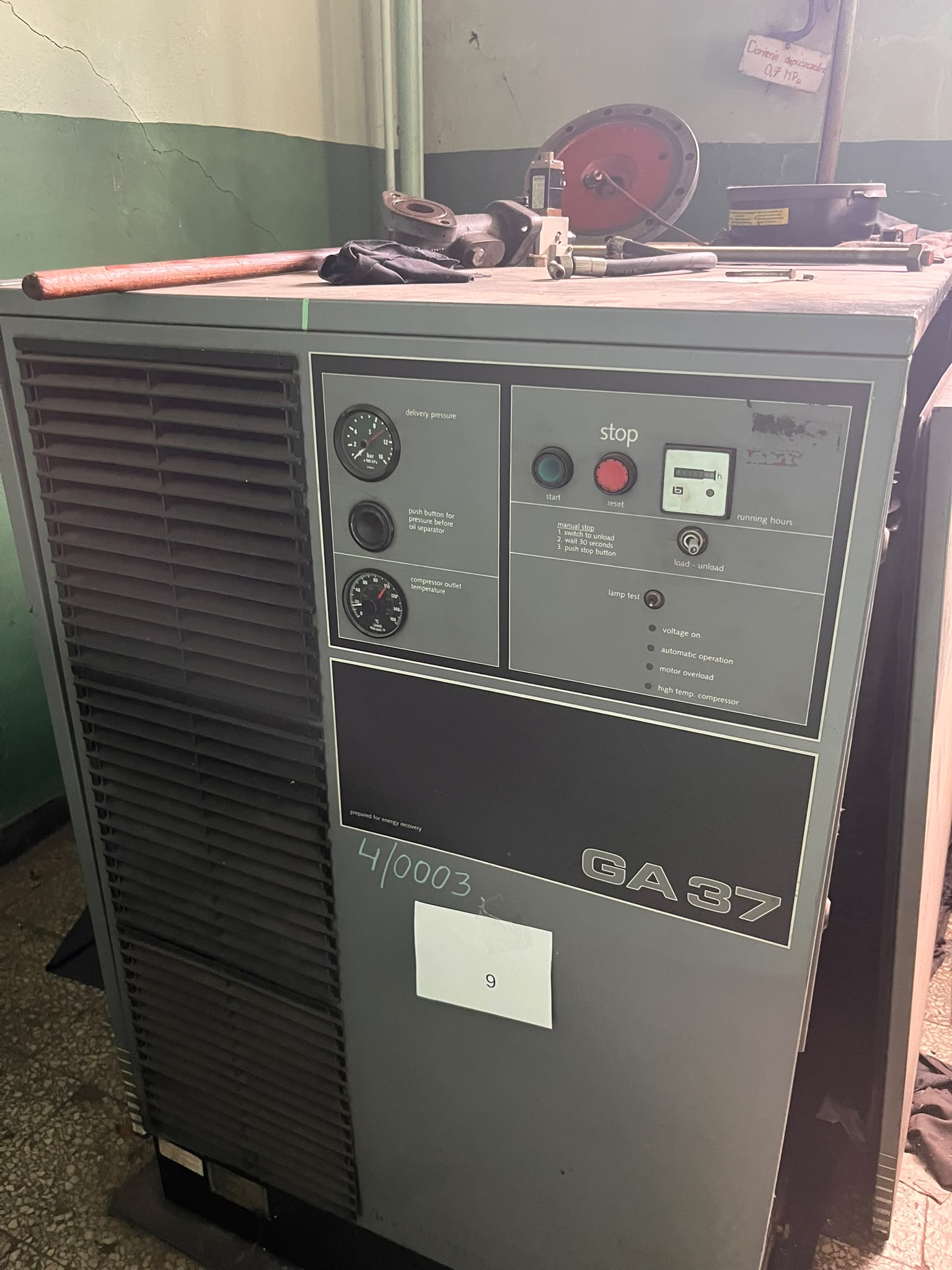 Sprężarka powietrza Atlas Copco GA37