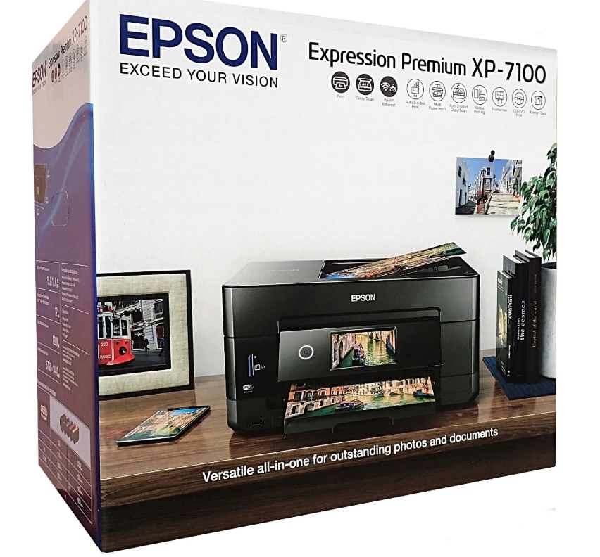 Expression Premium XP-7100 All in One używana drukarka atramentowa wielofunkcyjna drukowanie, kopiowanie, skanowanie.