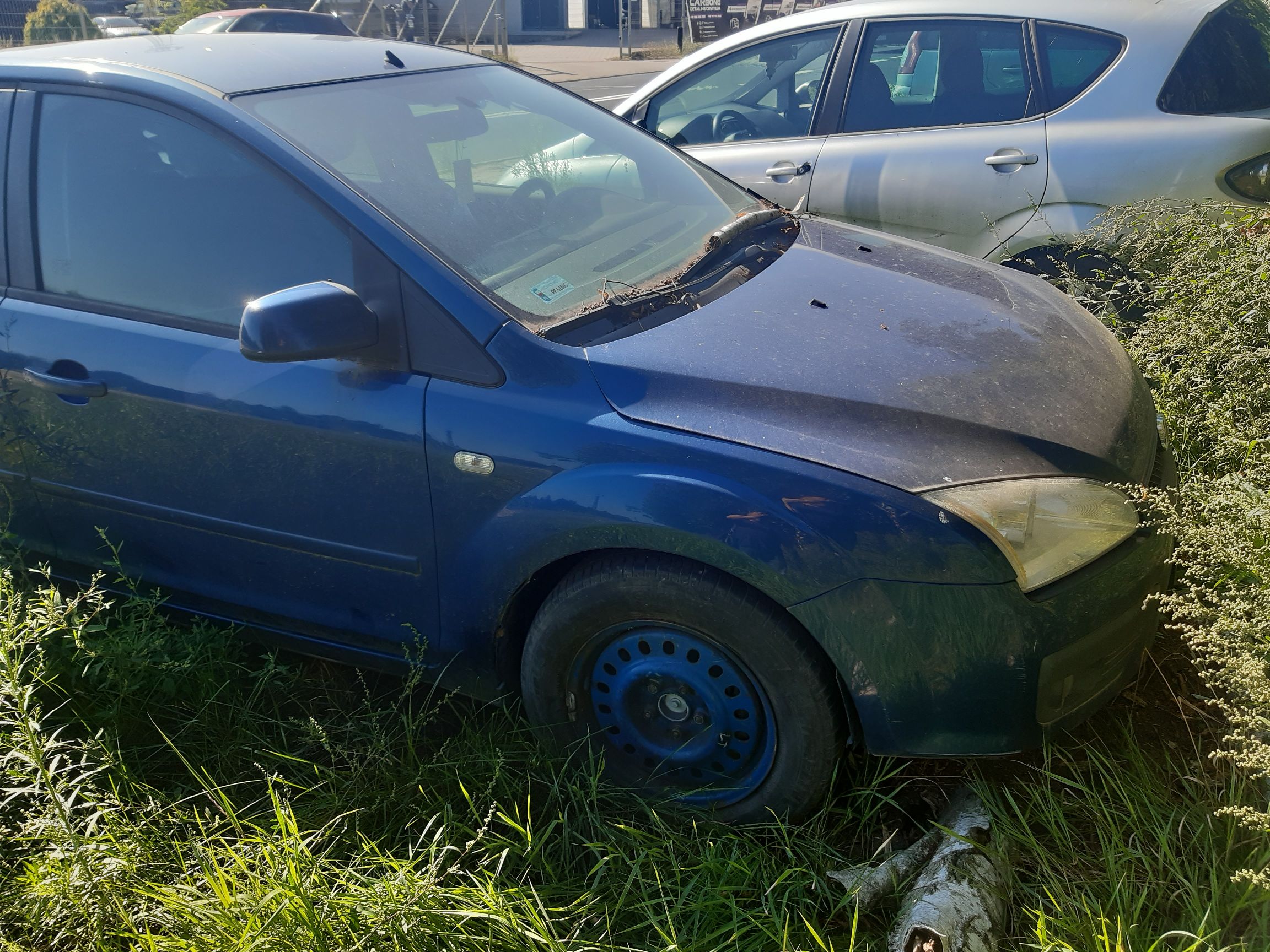 Zdjęcie niebieskiego pojazdu marki Ford