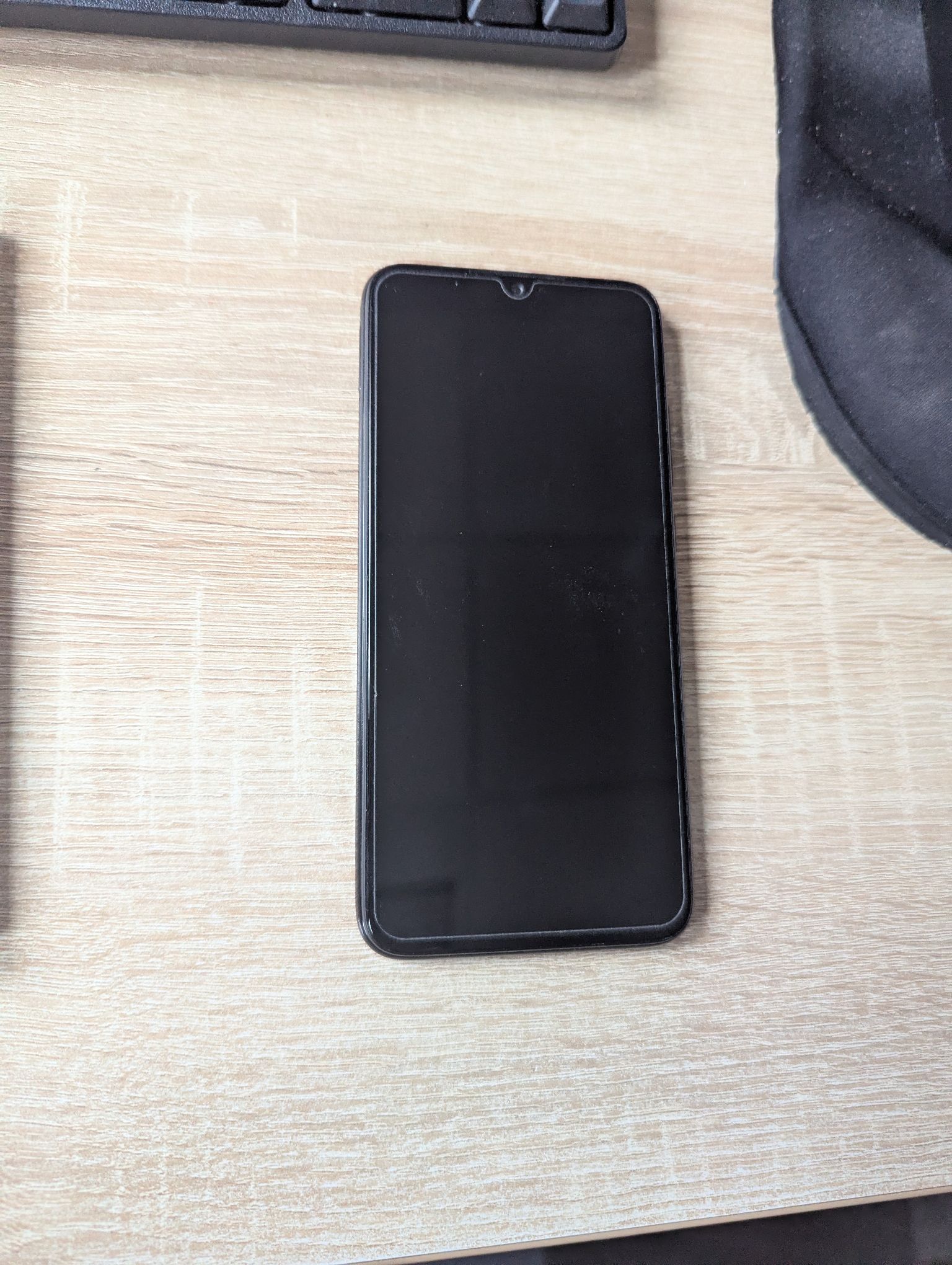Zdjęcie ekranu czarnego telefonu