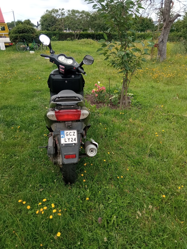 Tył motoroweru