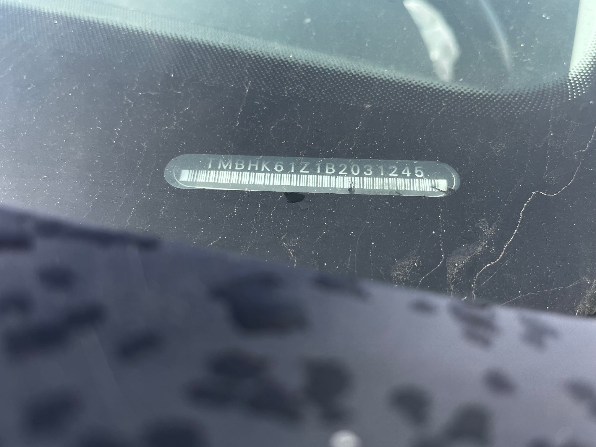 Zdjęcie SKODY OCTAVII KOMBI widoczny nr VIN pojazdu.