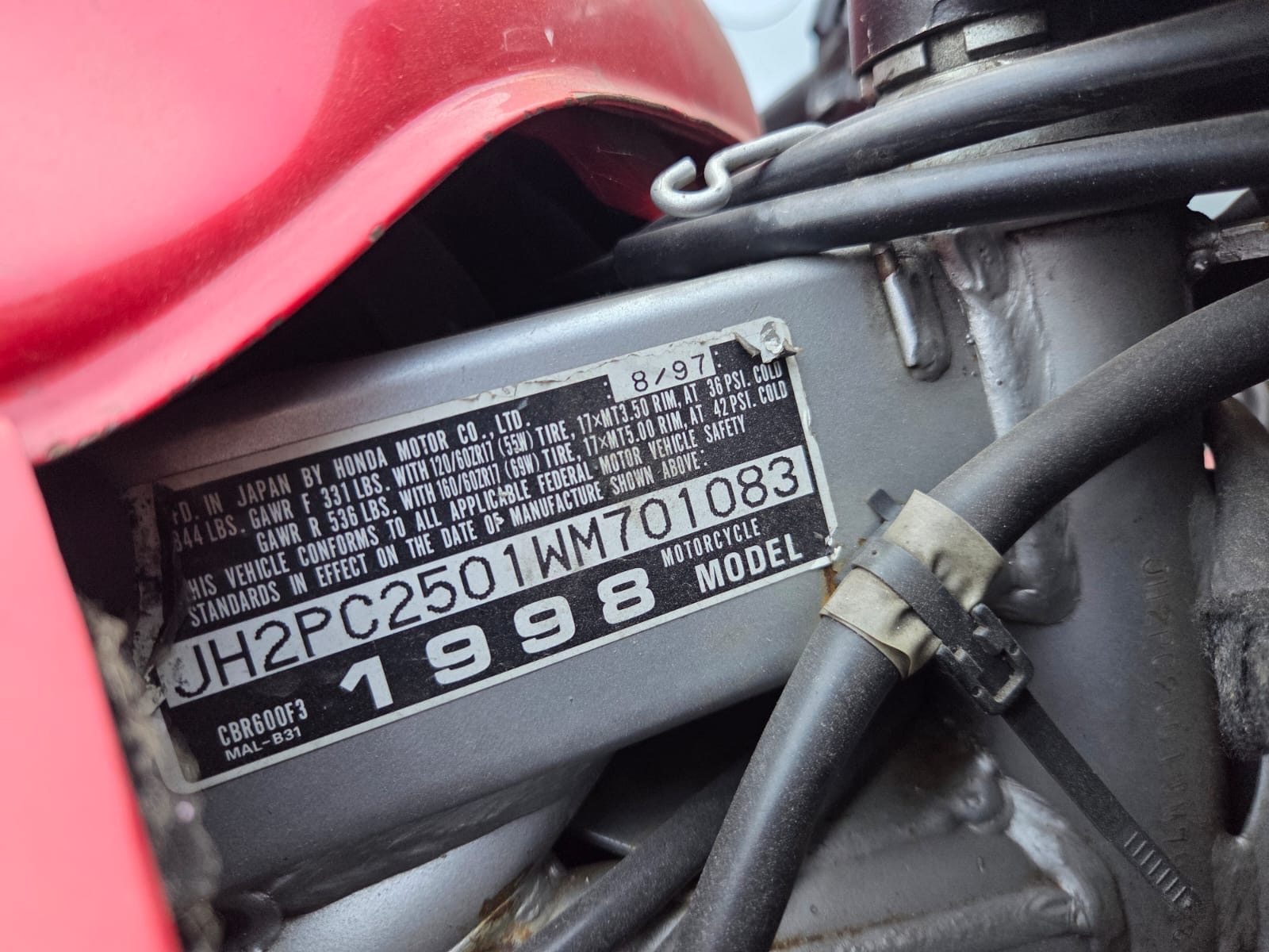 motocykl Honda CBR 600 F3 - zdjęcie 7