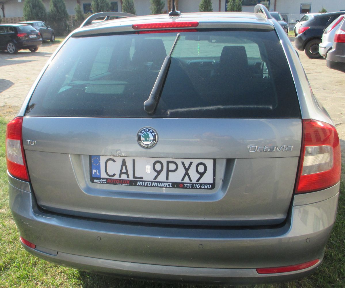 tył pojazdu z widoczną klapą bagażnika