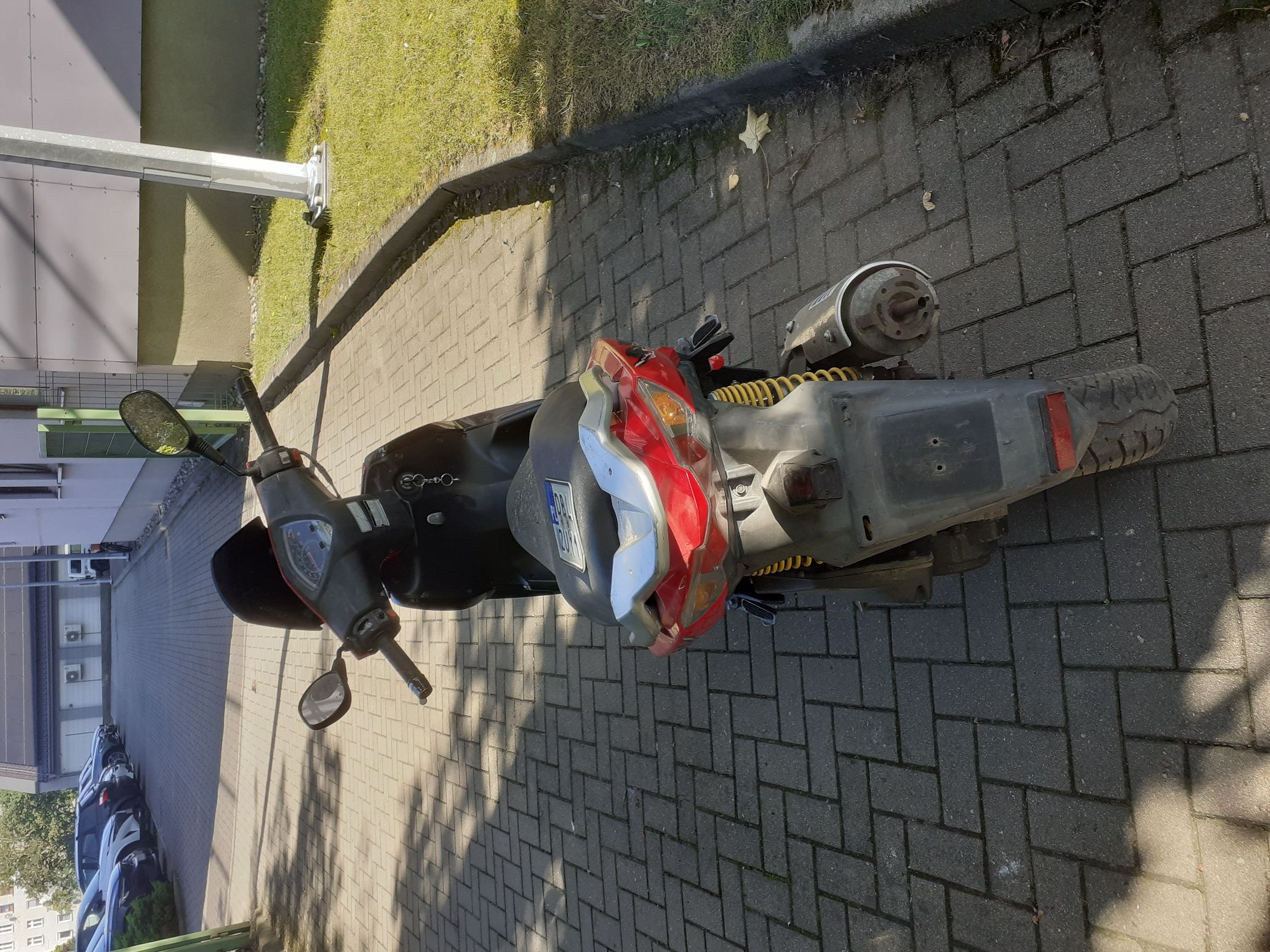 widok motoroweru tył