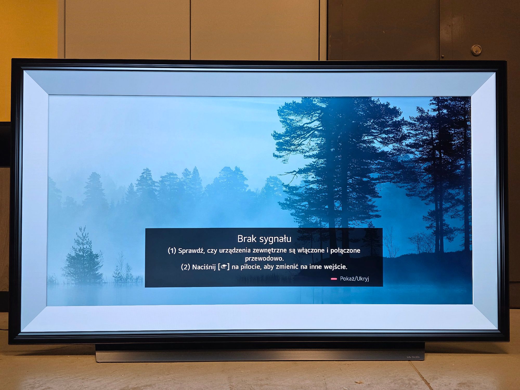 Telewizor marki LG, model: OLED65CX3LA, typ 137 W koloru czarnego - strona przednia