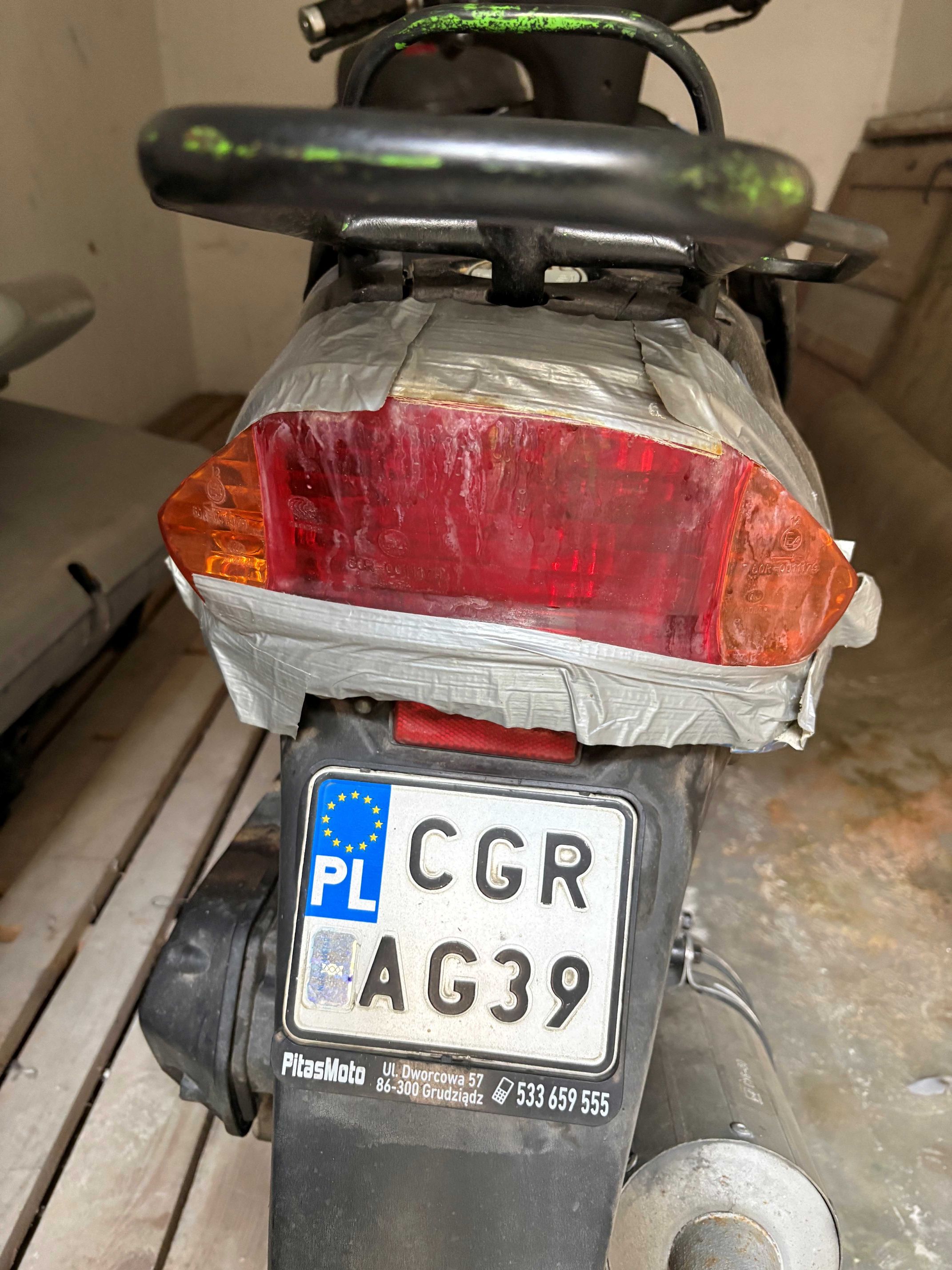 Tylna lampa pojazdu.