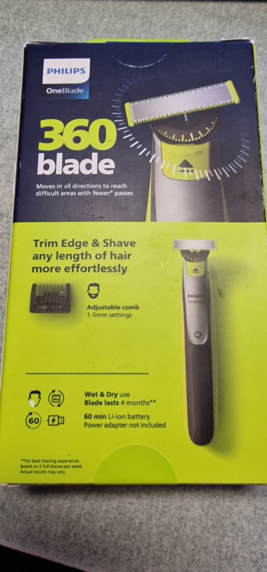Męska golarka hybrydowa Philips OneBlade 360 Face