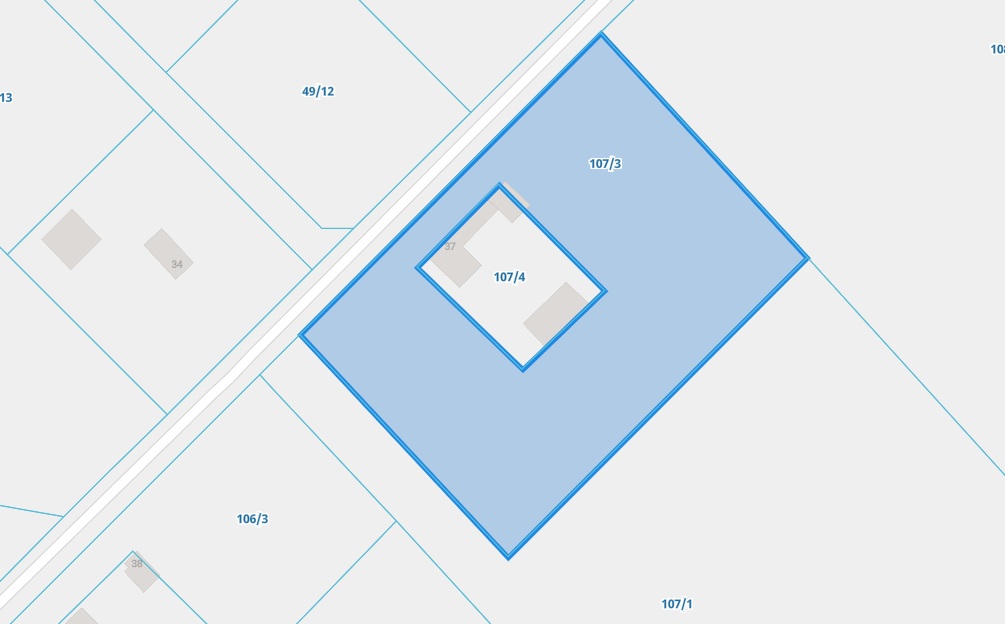 Mapa nieruchomości gruntowej w Racławkach