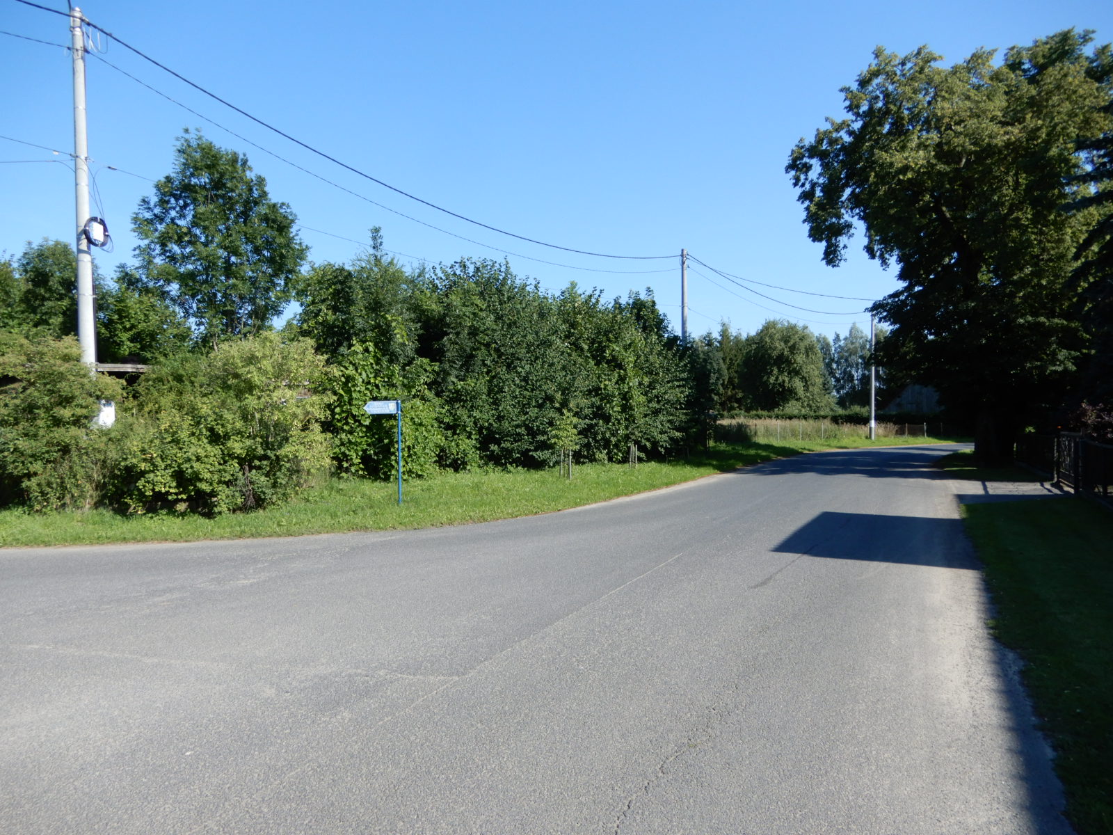 Widok drogi dojazdowej do nieruchomości