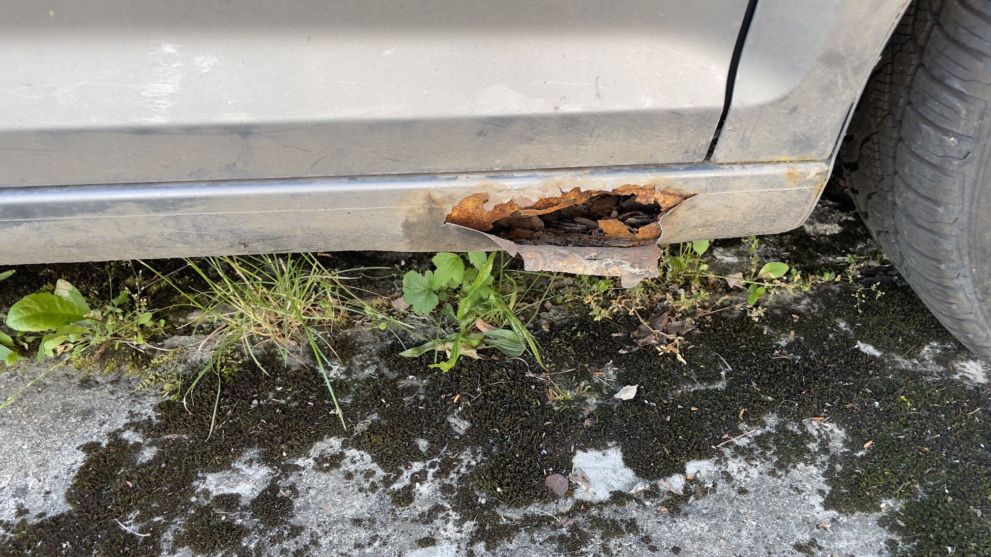 Prawy próg VW Golfa