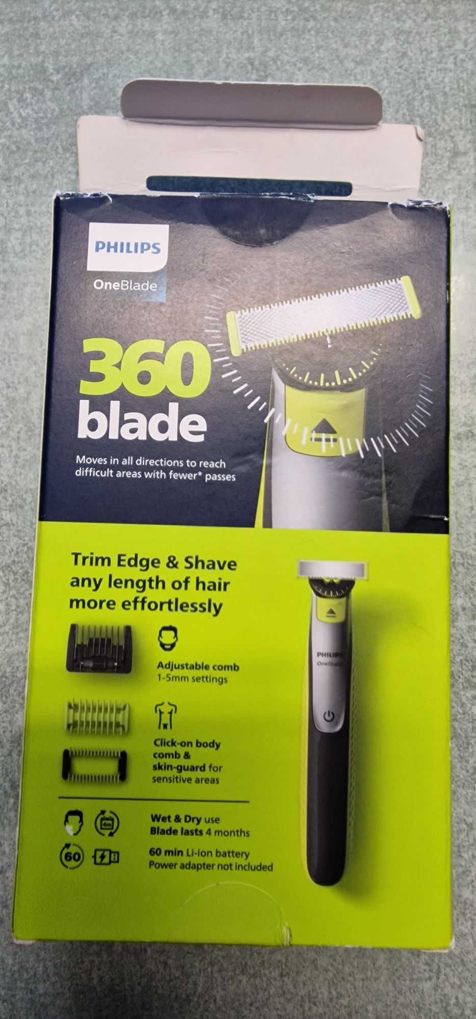 MĘSKA GOLARKĘ HYBRYDOWA PHILIPS ONEBLADE 360 FACE + BODY