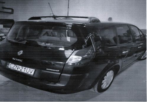 Renault Megane Scenic widok tył po skosie